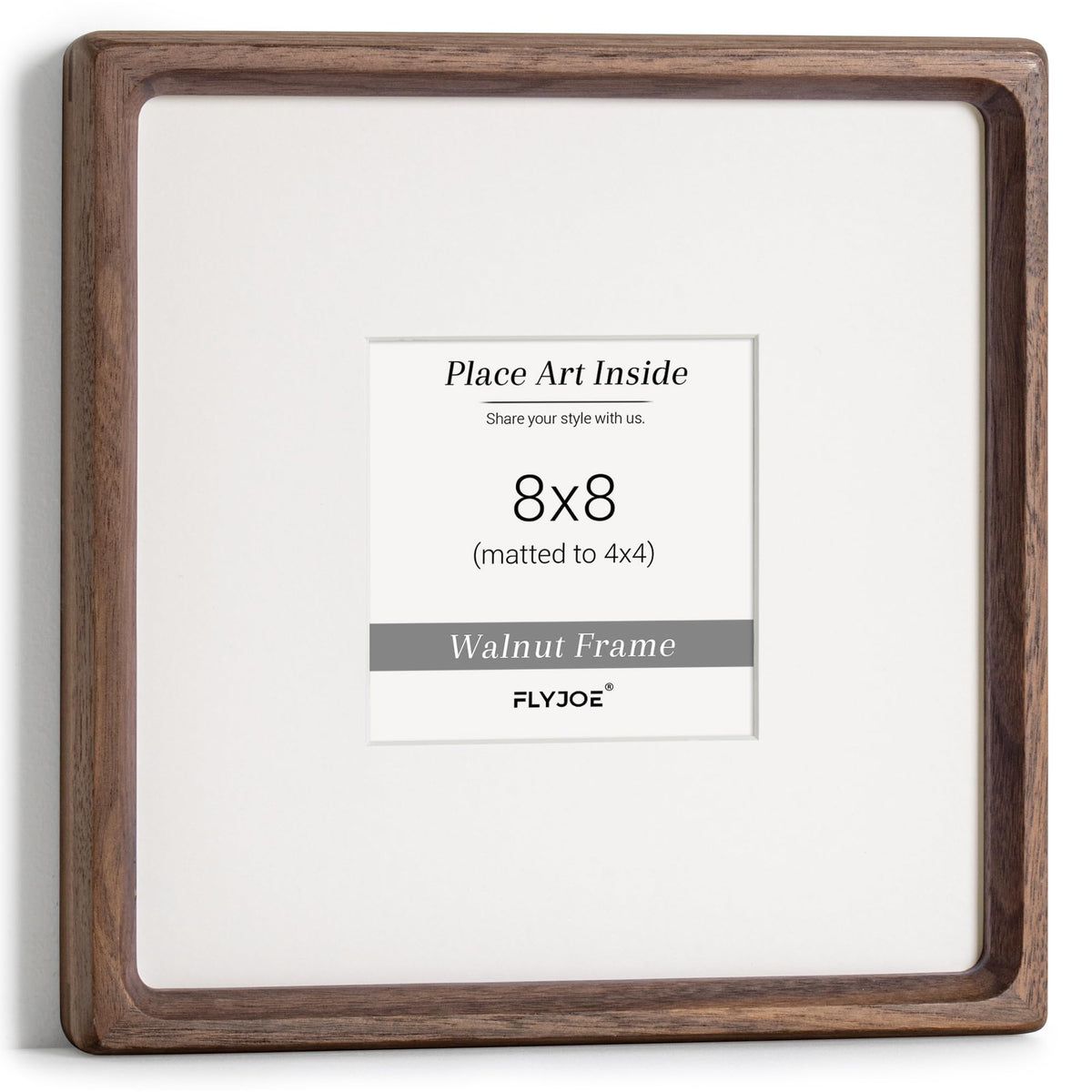 Picture Frame, USA-Sourced Hardwood Photo Frame, Walnut, 5x7