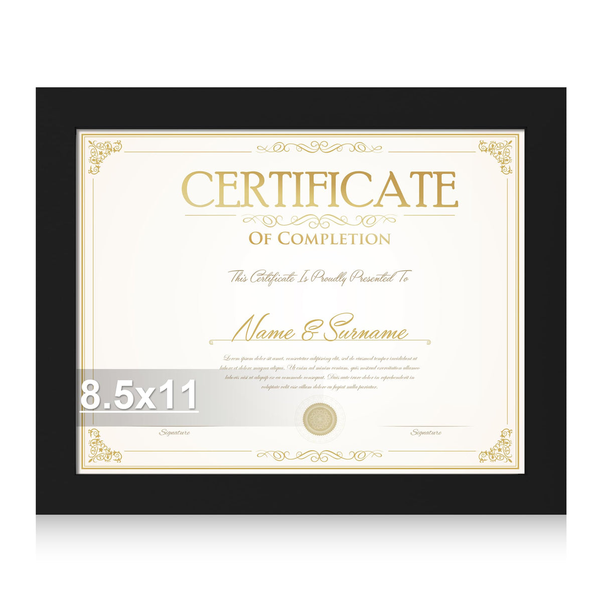 Hongkee 4x6 Picture Frame with Real Glass Wood Frame, 1 Pack (Mat 3.5x5)