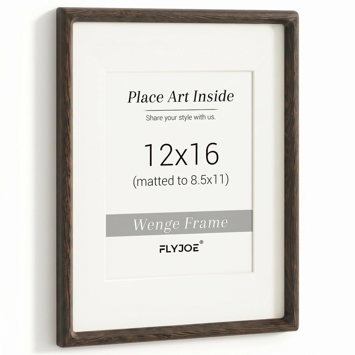 Picture Frame, USA-Sourced Hardwood Photo Frame, Walnut, 5x7