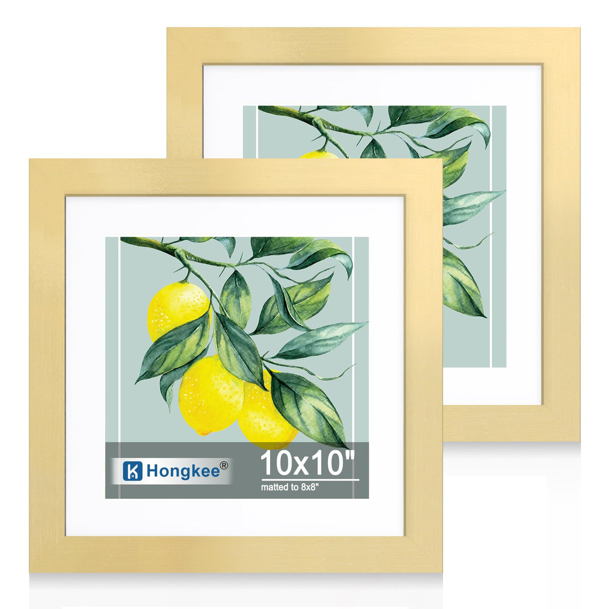 Hongkee 5x7 Picture Frame Set of 2, Made of Real Glass and Distressed White Wooden Frame - Display Pictures 4x6 with Mat or 5x7 Without Mat, 5 by 7 Photo Frame for Wall or Tabletop Display
