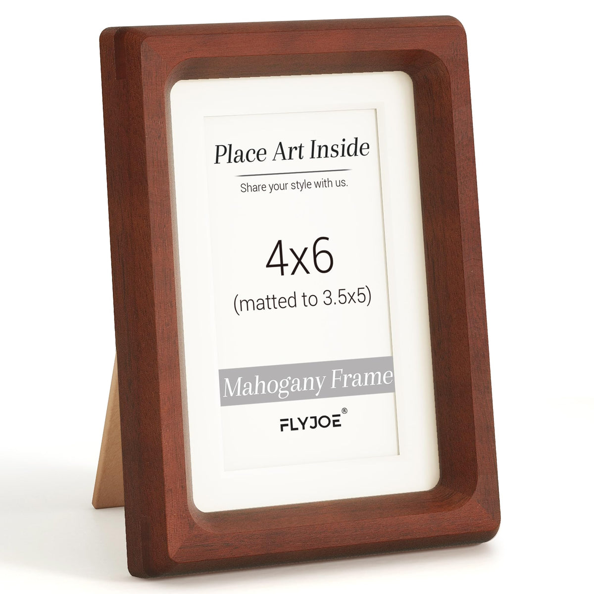 Picture Frame, USA-Sourced Hardwood Photo Frame, Walnut, 5x7