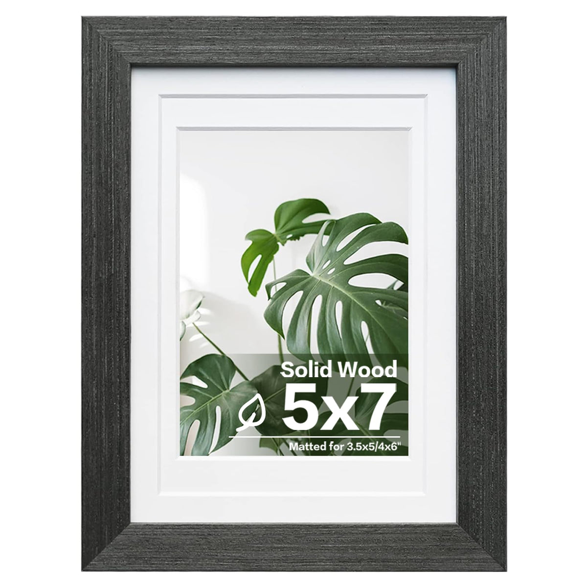 Egofine 11x14 Picture Frame Made of Solid Wood Covered by Plexiglass, Display Pictures 5x7/8x10 with Mat or 11x14 Without Mat for Table Top Display and Wall Mounting Photo Frame, Navy Blue