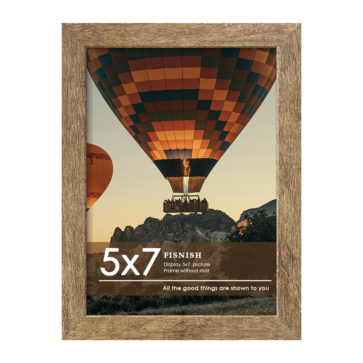 12x16 Picture Frame Brown, Classic Poster Frame for Wall Mounting