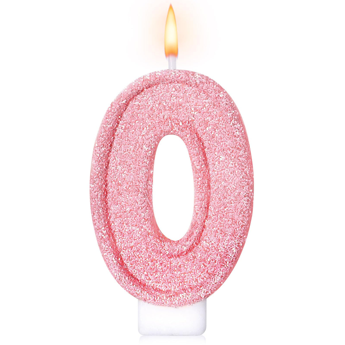 Cute Number 1 Birthday Candle, Glitter Pink Number Candles, First Birthday Cake Topper Decoration, Party Supplies Anniversary Celebrations