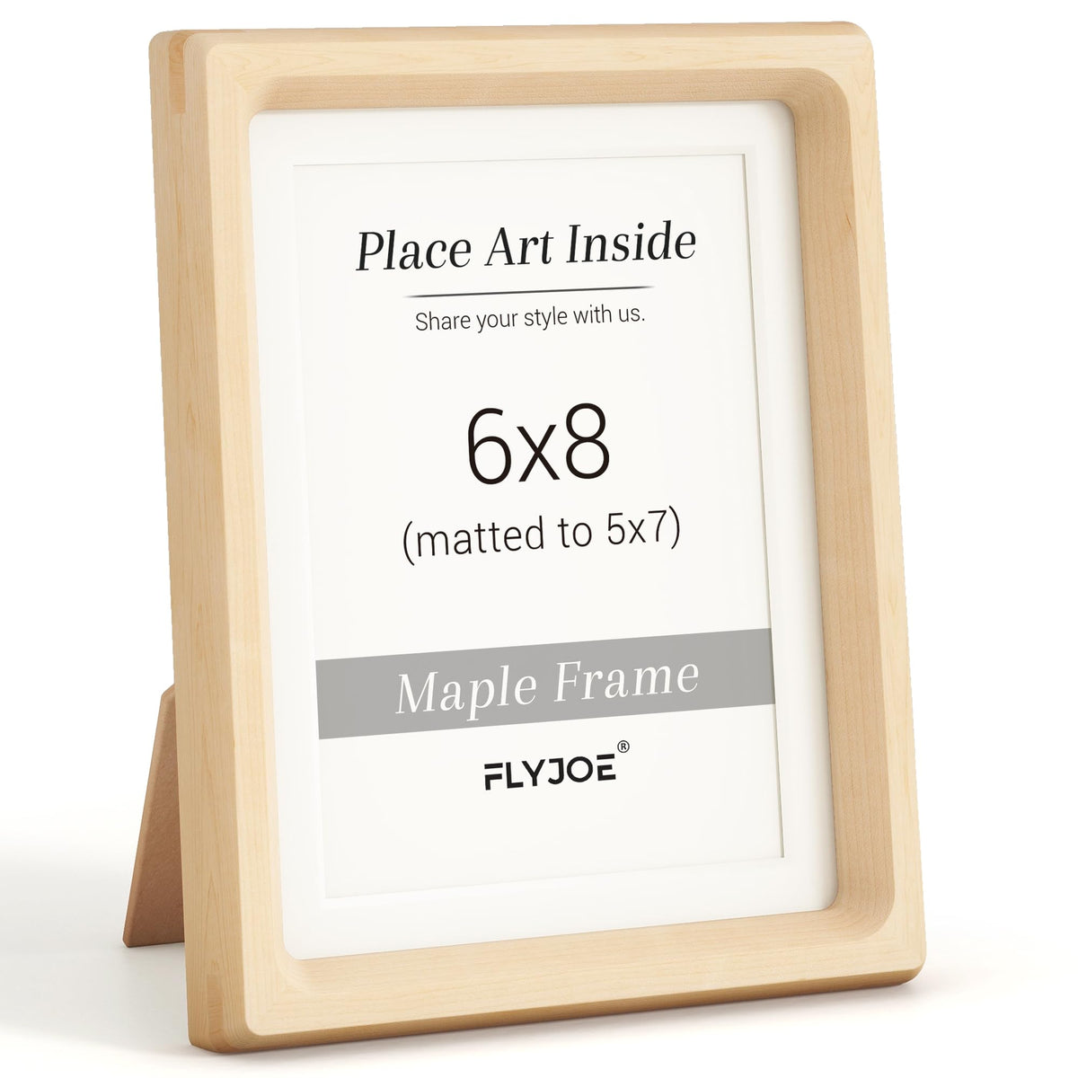 Picture Frame, USA-Sourced Hardwood Photo Frame, Walnut, 5x7