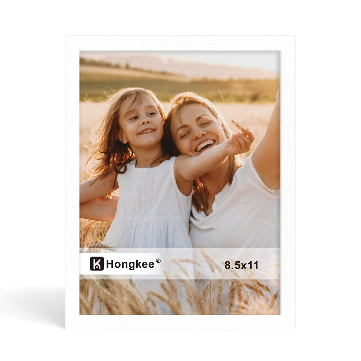Hongkee 11x14 Picture Frame, Real Glass, 11 x 14 Solid Wood Frame, 1 Pack