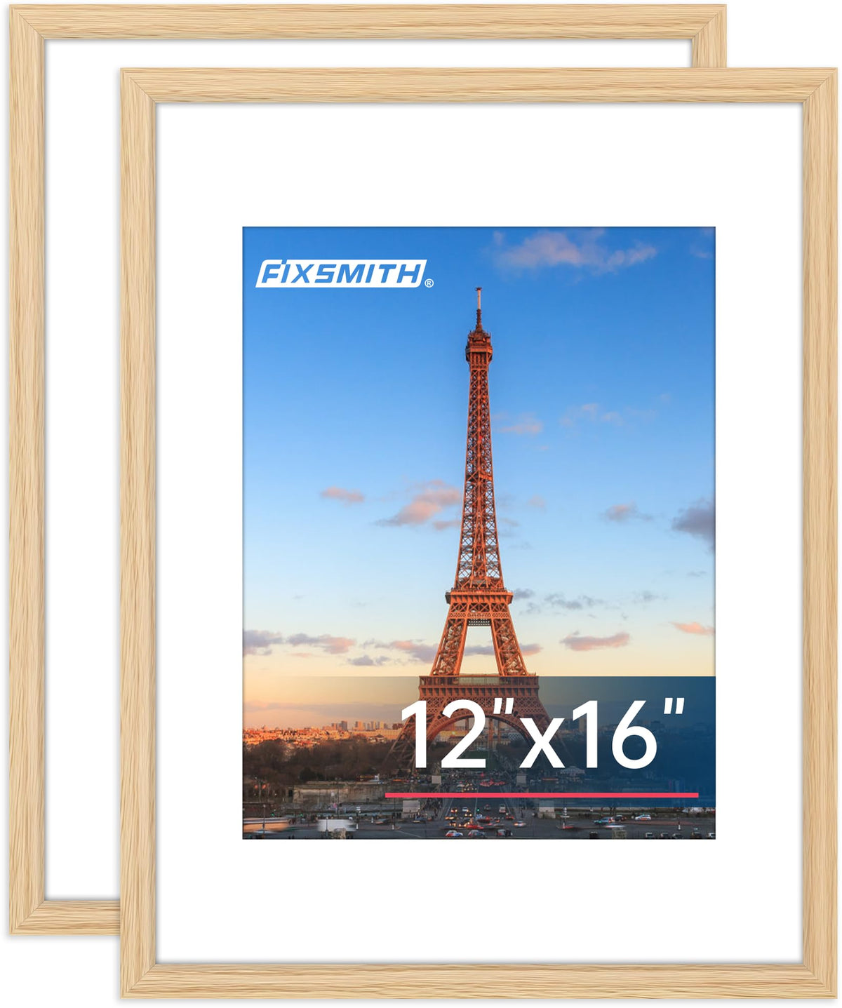 FIXSMITH 8x10 Picture Frame Bulk-6 Pack, Photo Frame with HD Plexiglass, Display Pictures 5x7 with Mat or 8x10 Without Mat, Brown Picture Frames Collage Wall Decor, Wall & Tabletop Picture Frames
