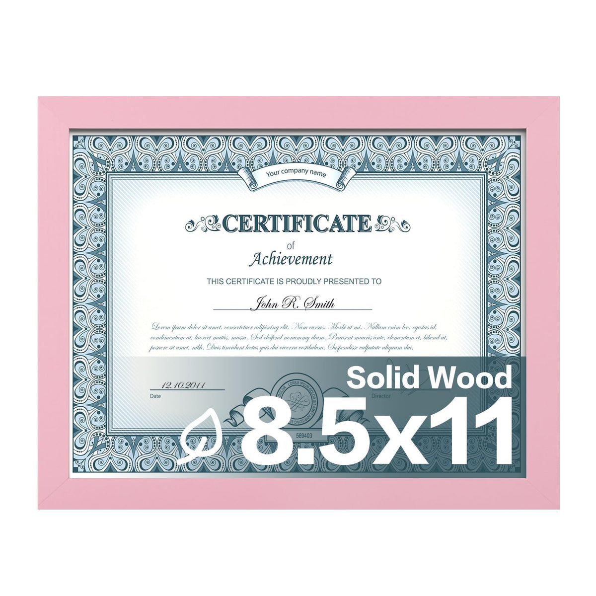 Egofine 11x14 Picture Frame Made of Solid Wood Covered by Plexiglass, Display Pictures 5x7/8x10 with Mat or 11x14 Without Mat for Table Top Display and Wall Mounting Photo Frame, Navy Blue