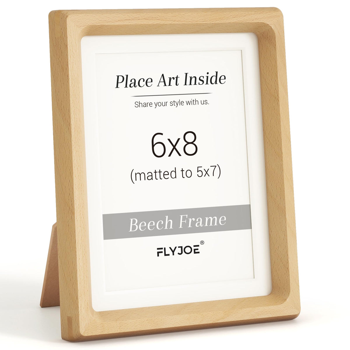 Picture Frame, USA-Sourced Hardwood Photo Frame, Walnut, 5x7