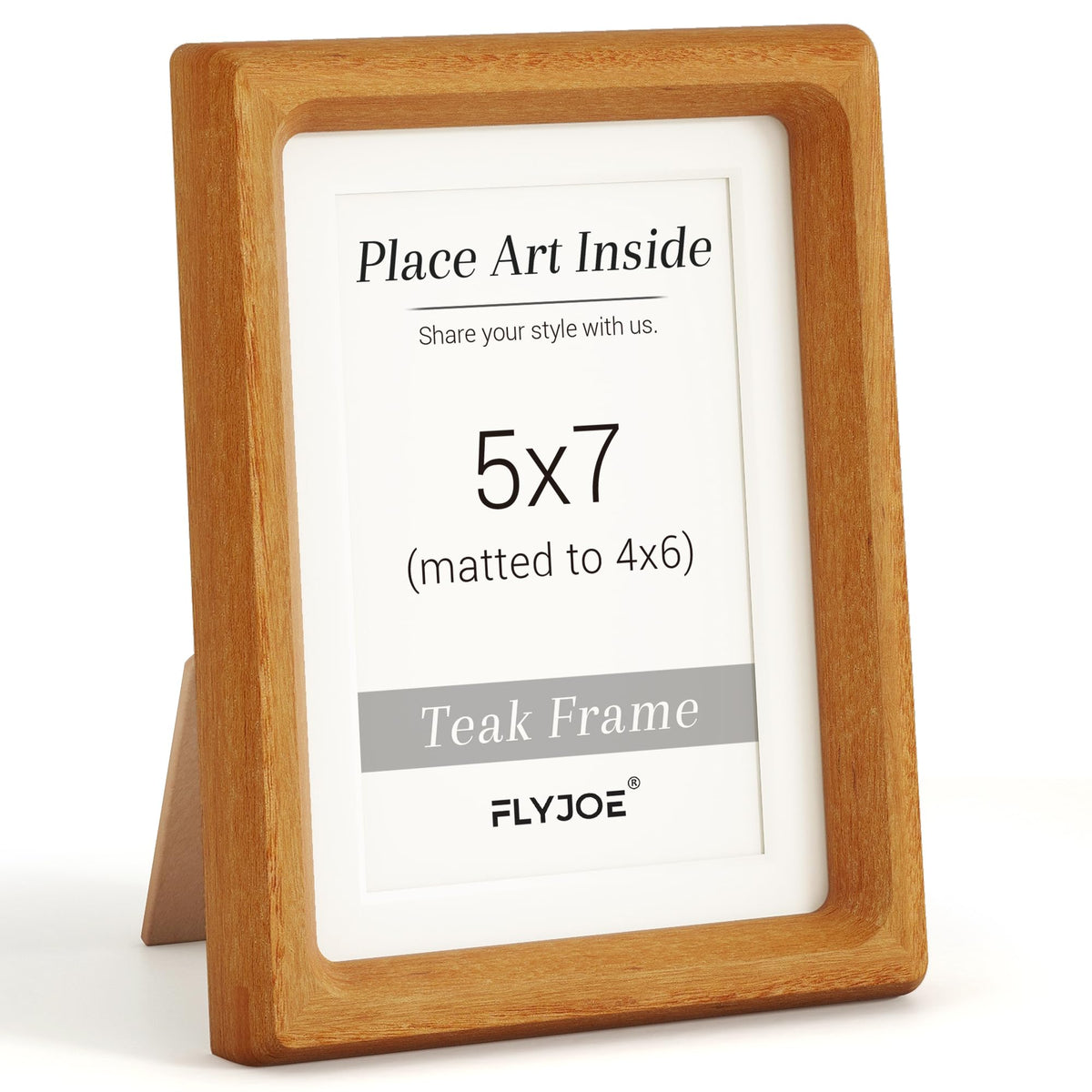 Picture Frame, USA-Sourced Hardwood Photo Frame, Walnut, 5x7