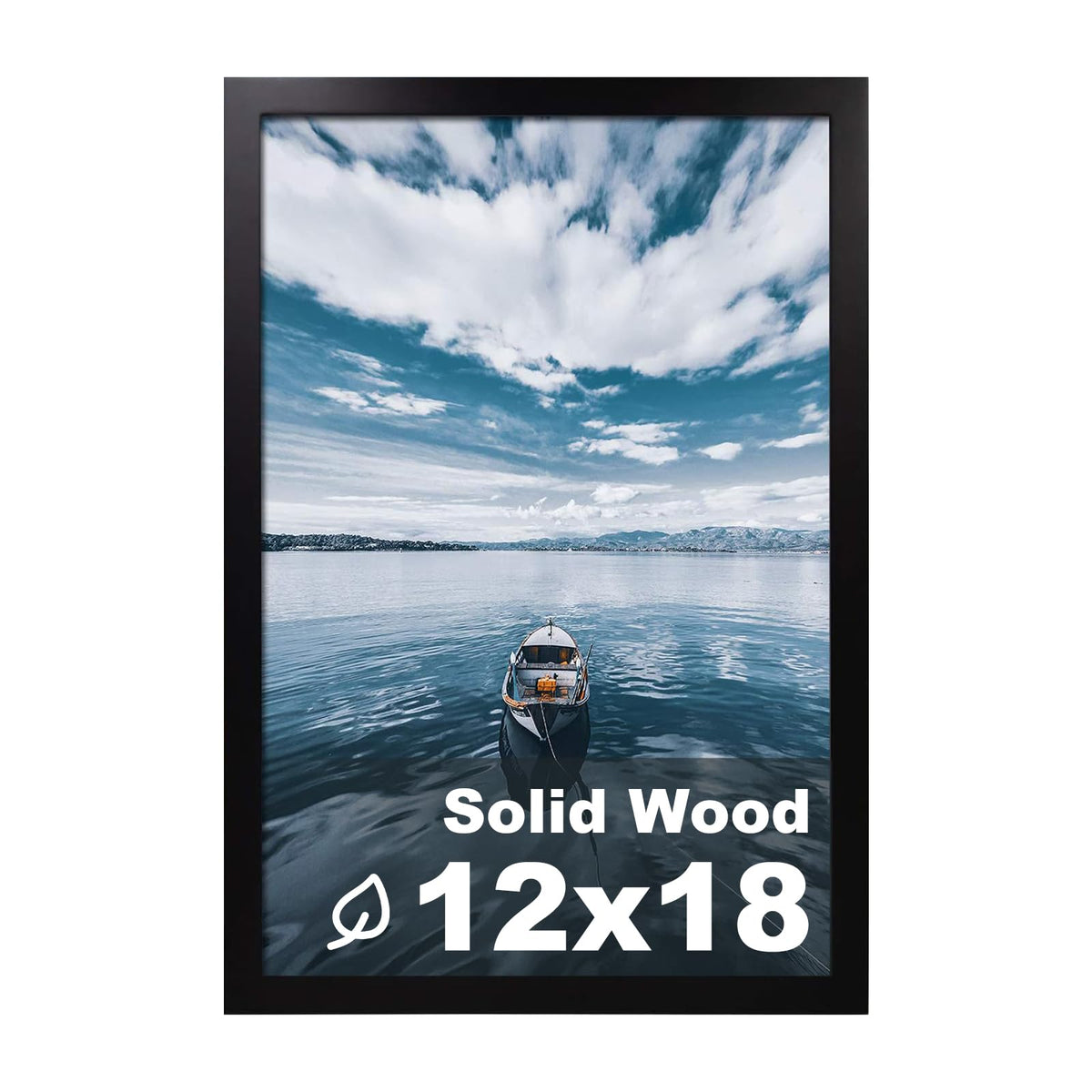 Egofine 11x14 Picture Frame Made of Solid Wood Covered by Plexiglass, Display Pictures 5x7/8x10 with Mat or 11x14 Without Mat for Table Top Display and Wall Mounting Photo Frame, Navy Blue