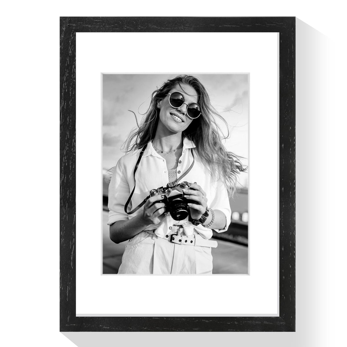 puthiac 11x14 Solid Oak Wood Picture Frame, Natural Oak, 1 Pack