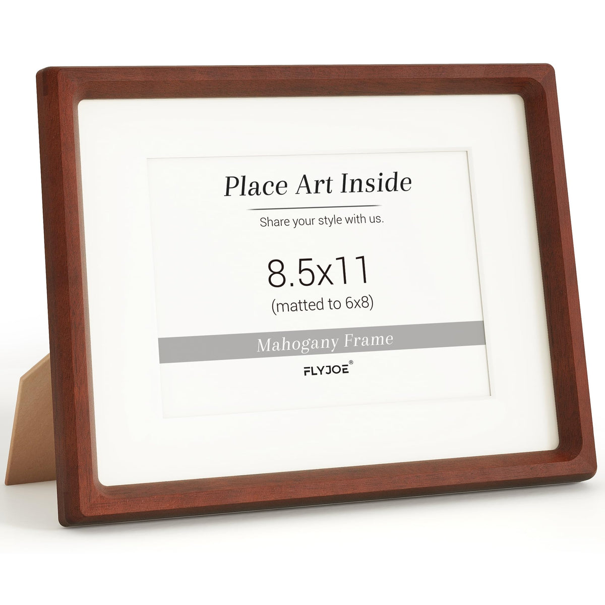 Picture Frame, USA-Sourced Hardwood Photo Frame, Walnut, 5x7
