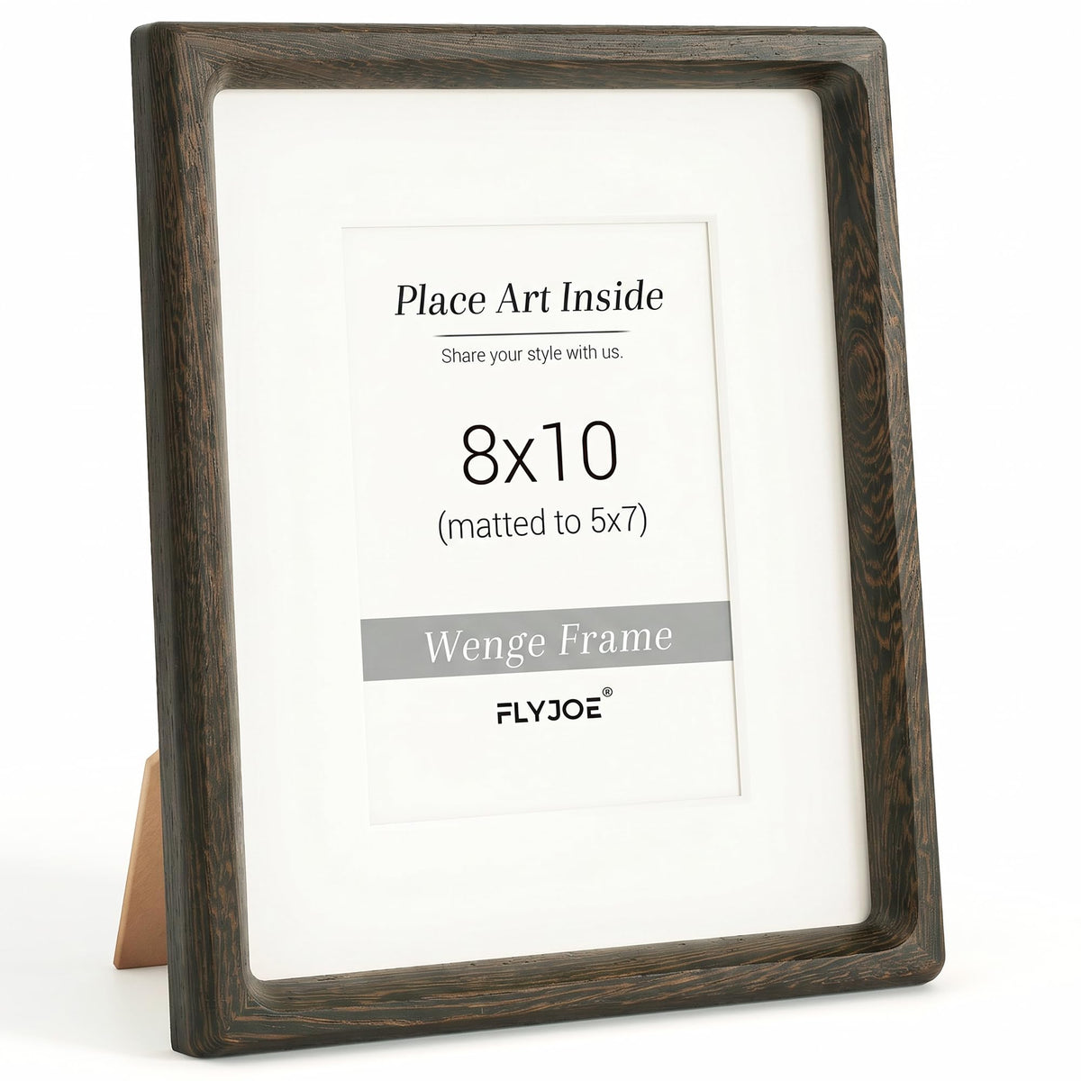 Picture Frame, USA-Sourced Hardwood Photo Frame, Walnut, 5x7