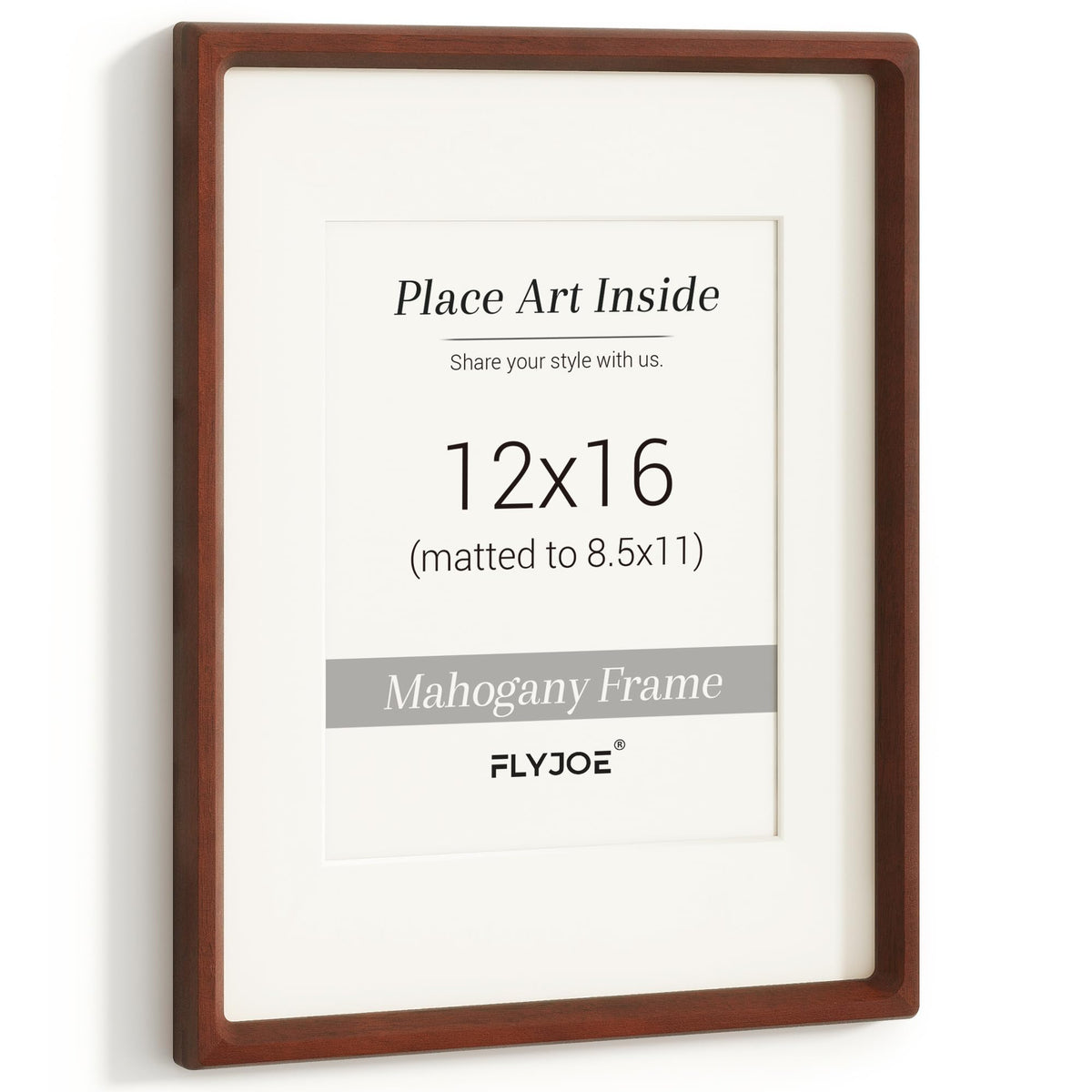 Picture Frame, USA-Sourced Hardwood Photo Frame, Walnut, 5x7