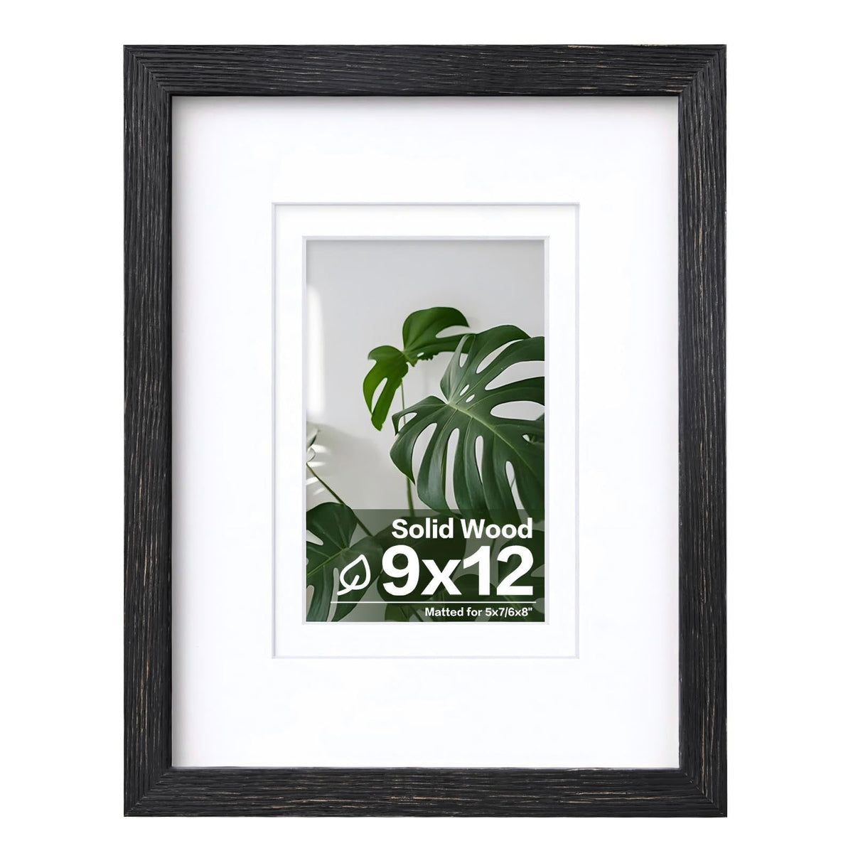 Egofine 11x14 Picture Frame Made of Solid Wood Covered by Plexiglass, Display Pictures 5x7/8x10 with Mat or 11x14 Without Mat for Table Top Display and Wall Mounting Photo Frame, Navy Blue
