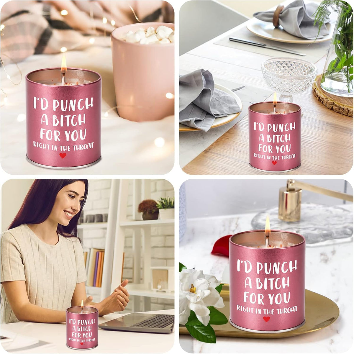 Christmas Birthday Sister Gifts for Women Her Funny Scented Candle