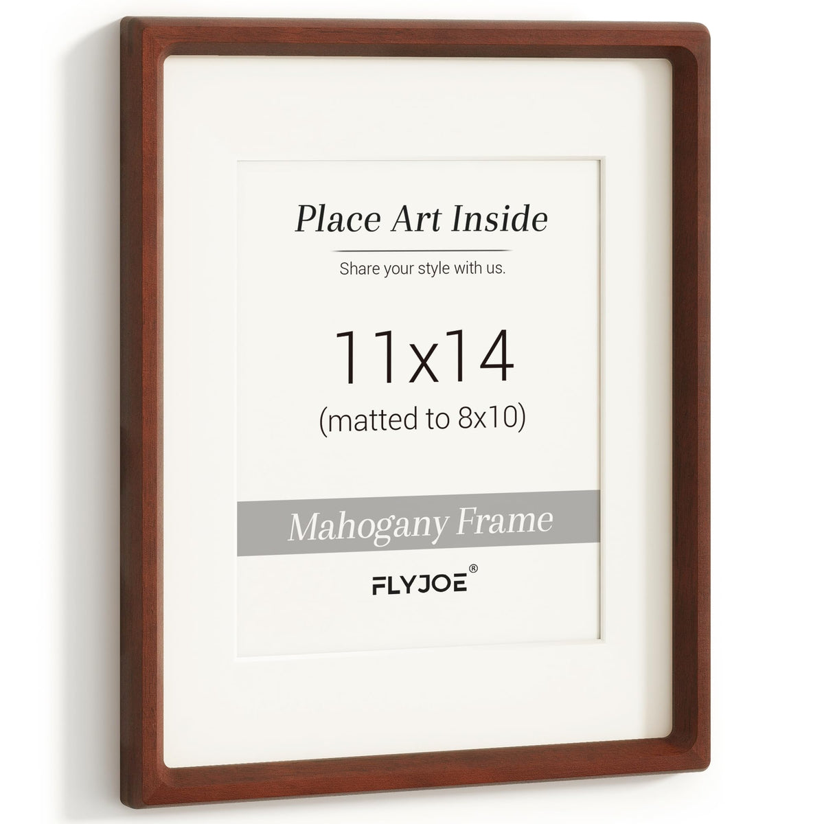 Picture Frame, USA-Sourced Hardwood Photo Frame, Walnut, 5x7