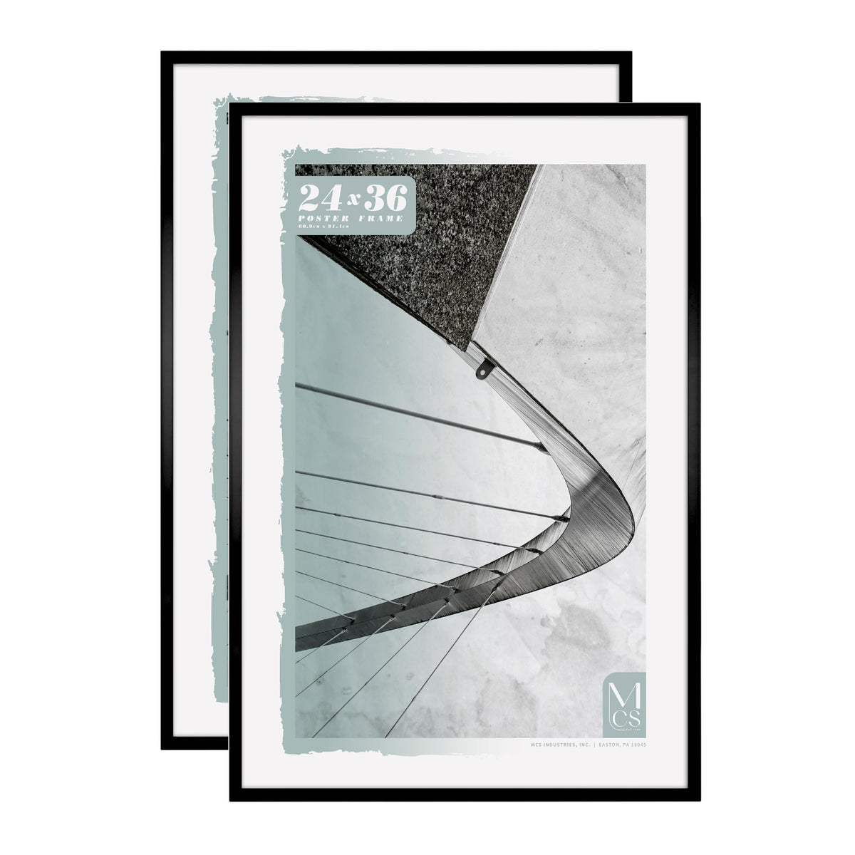 MCS Foundation Poster Frame, 20x28, Black Traditional, 1-Pack