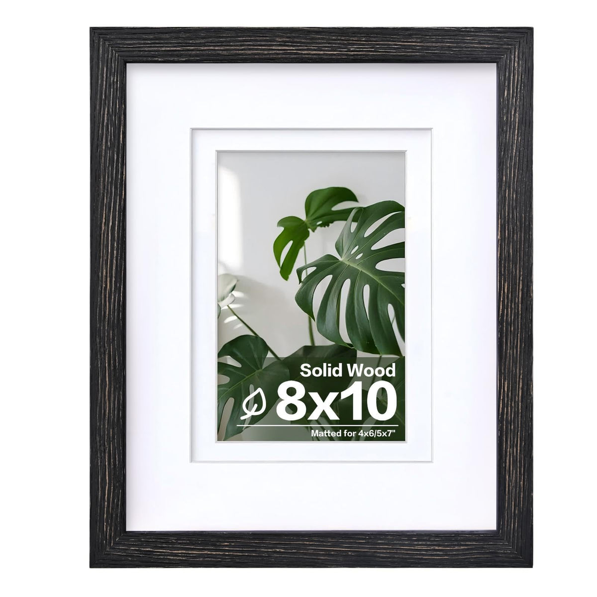 Egofine 11x14 Picture Frame Made of Solid Wood Covered by Plexiglass, Display Pictures 5x7/8x10 with Mat or 11x14 Without Mat for Table Top Display and Wall Mounting Photo Frame, Navy Blue