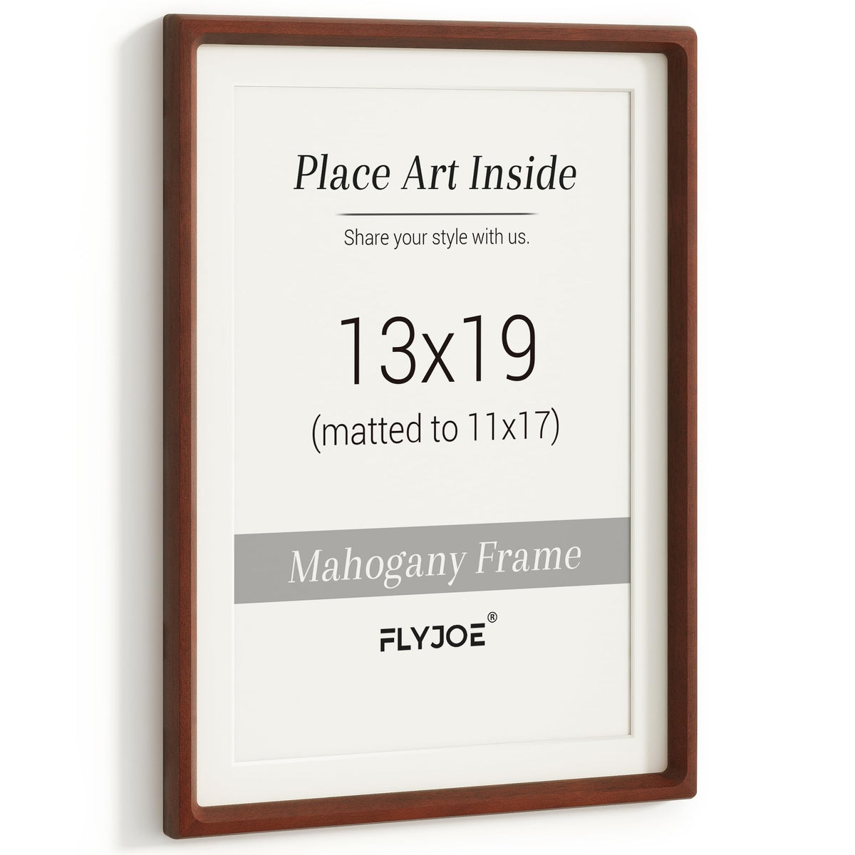 Picture Frame, USA-Sourced Hardwood Photo Frame, Walnut, 5x7