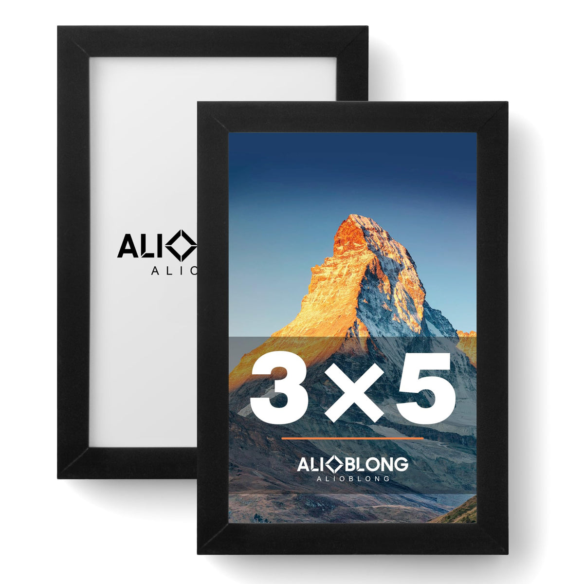 5x7 Picture Frame 4x6 Mat,Black Wall Decor Photo Frames 6 Pack