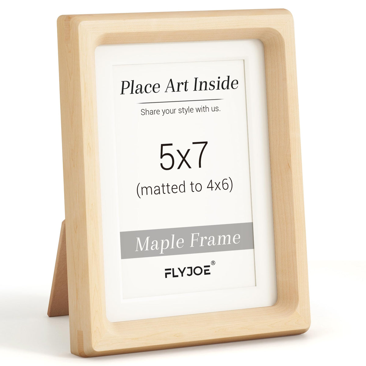 Picture Frame, USA-Sourced Hardwood Photo Frame, Walnut, 5x7