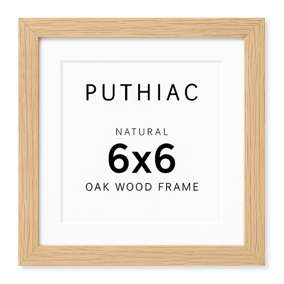 puthiac 11x14 Solid Oak Wood Picture Frame, Natural Oak, 1 Pack
