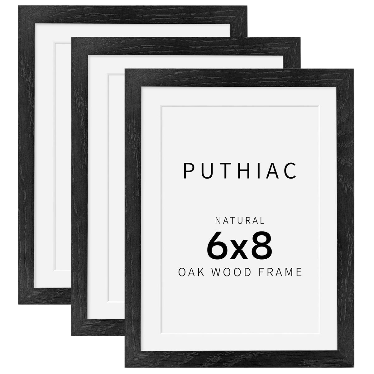 puthiac 11x14 Solid Oak Wood Picture Frame, Natural Oak, 1 Pack
