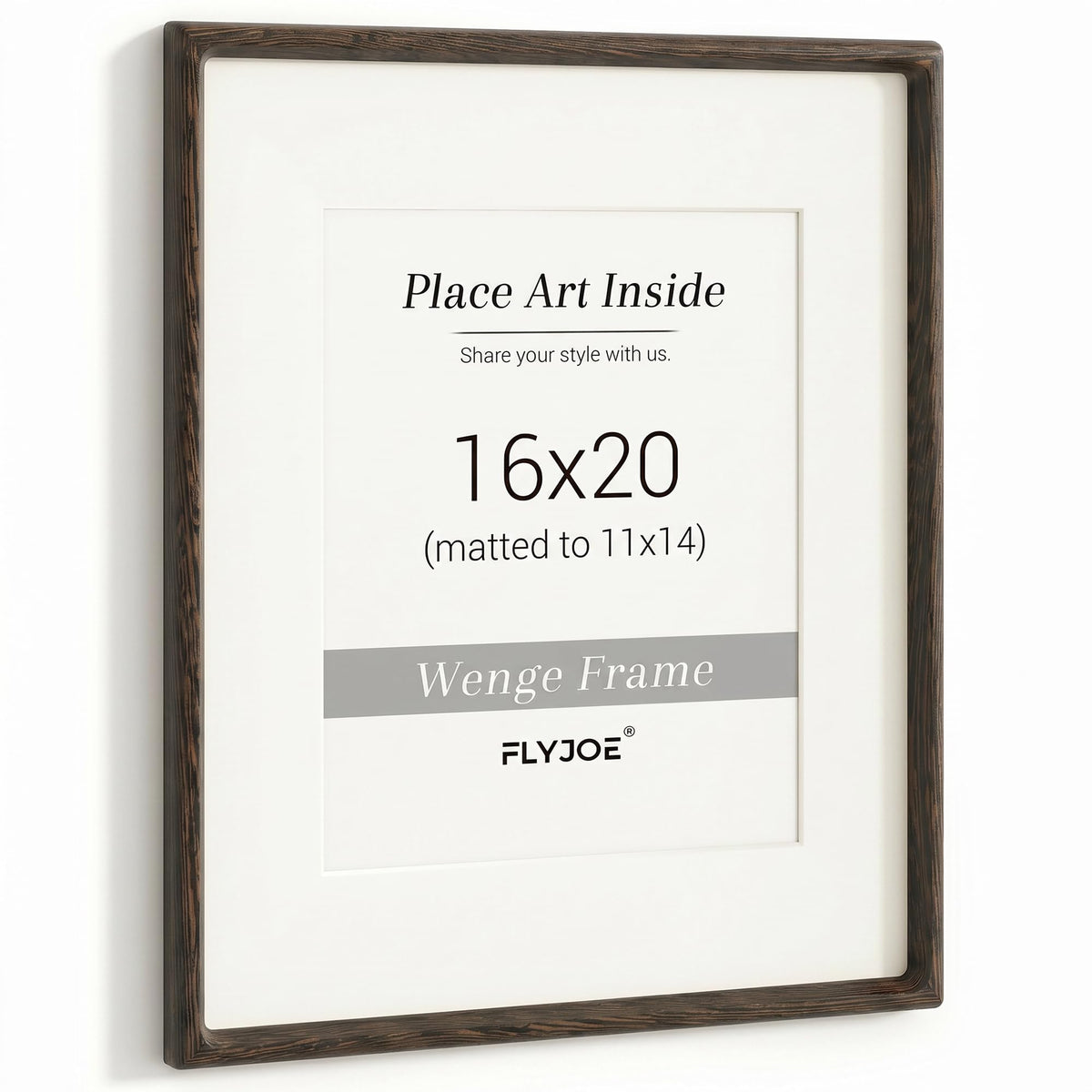 Picture Frame, USA-Sourced Hardwood Photo Frame, Walnut, 5x7