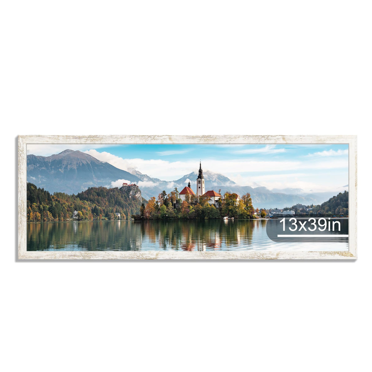 Hongkee 4x6 Picture Frame with Real Glass Wood Frame, 1 Pack (Mat 3.5x5)
