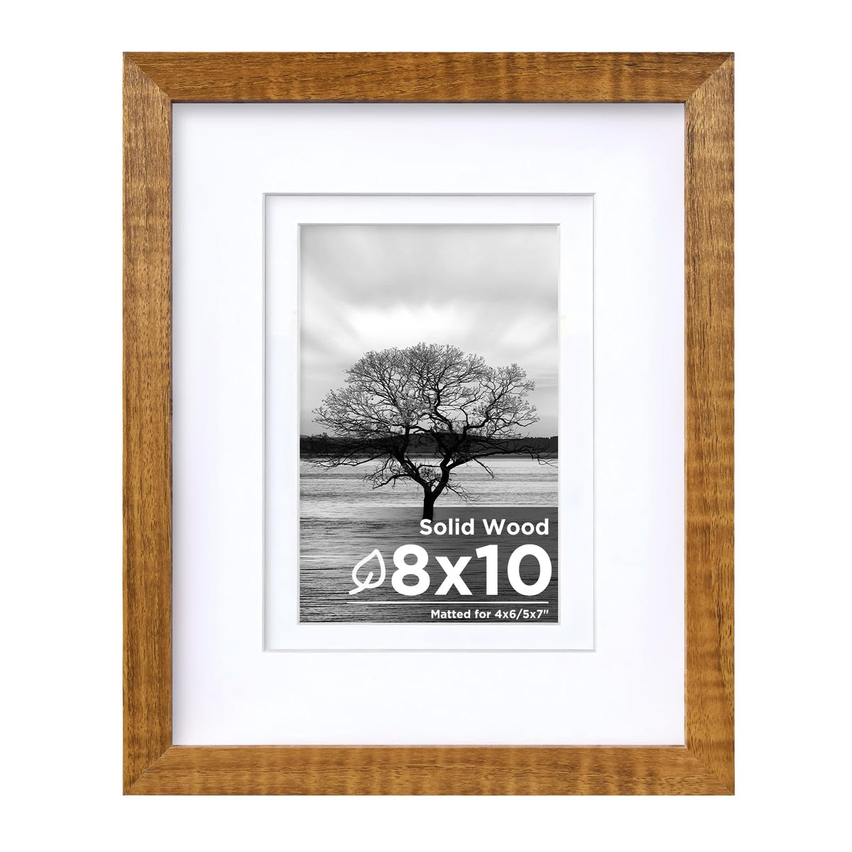 Egofine 11x14 Picture Frame Made of Solid Wood Covered by Plexiglass, Display Pictures 5x7/8x10 with Mat or 11x14 Without Mat for Table Top Display and Wall Mounting Photo Frame, Navy Blue