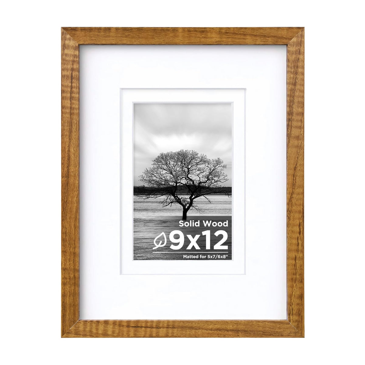Egofine 11x14 Picture Frame Made of Solid Wood Covered by Plexiglass, Display Pictures 5x7/8x10 with Mat or 11x14 Without Mat for Table Top Display and Wall Mounting Photo Frame, Navy Blue