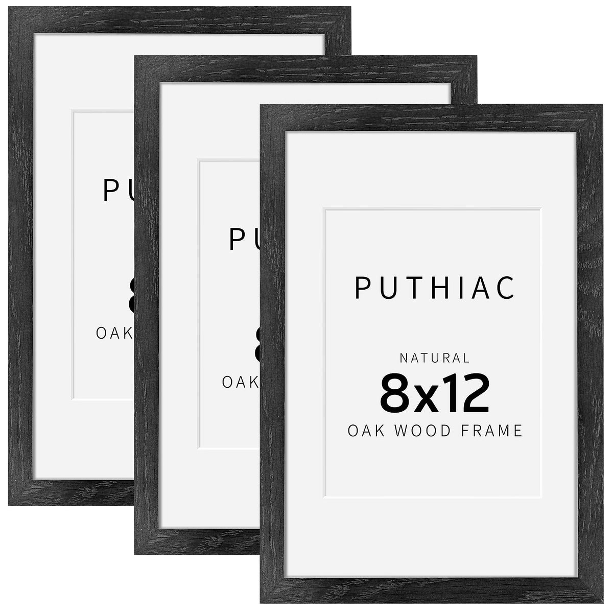 puthiac 11x14 Solid Oak Wood Picture Frame, Natural Oak, 1 Pack