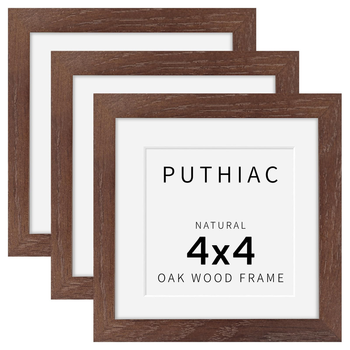 puthiac 11x14 Solid Oak Wood Picture Frame, Natural Oak, 1 Pack