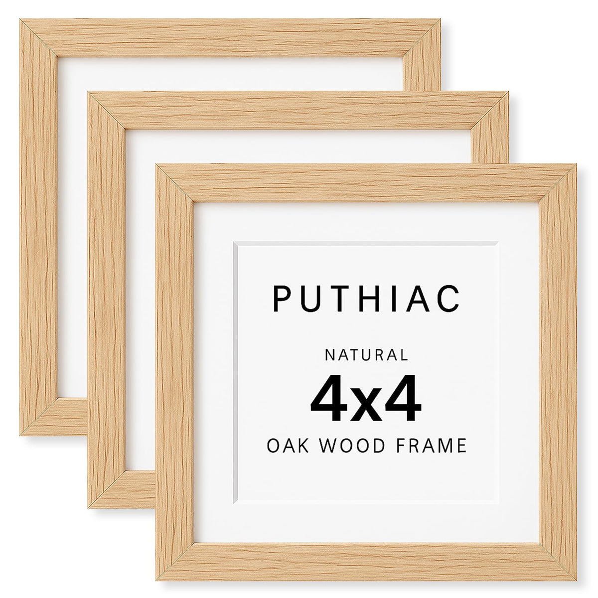 puthiac 11x14 Solid Oak Wood Picture Frame, Natural Oak, 1 Pack