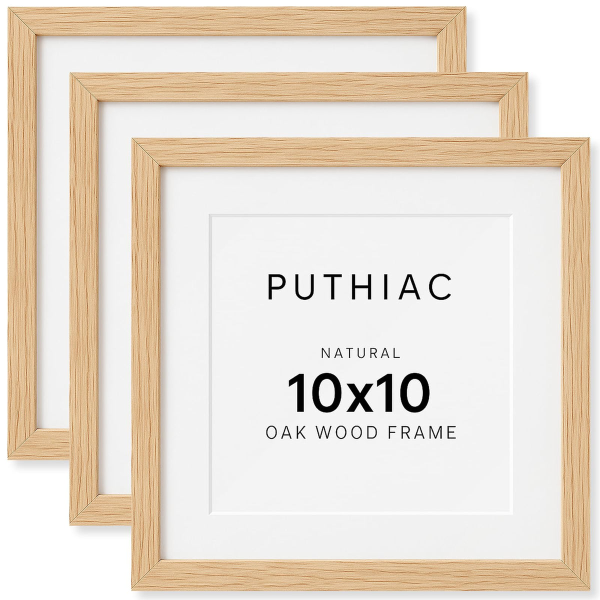 puthiac 11x14 Solid Oak Wood Picture Frame, Natural Oak, 1 Pack