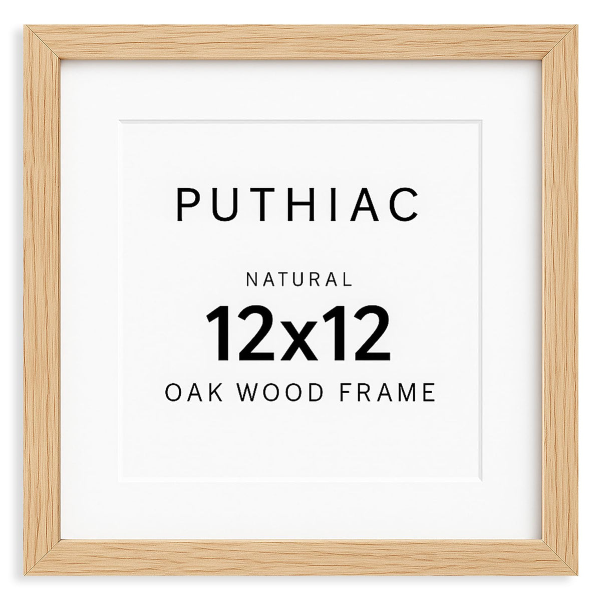 puthiac 11x14 Solid Oak Wood Picture Frame, Natural Oak, 1 Pack