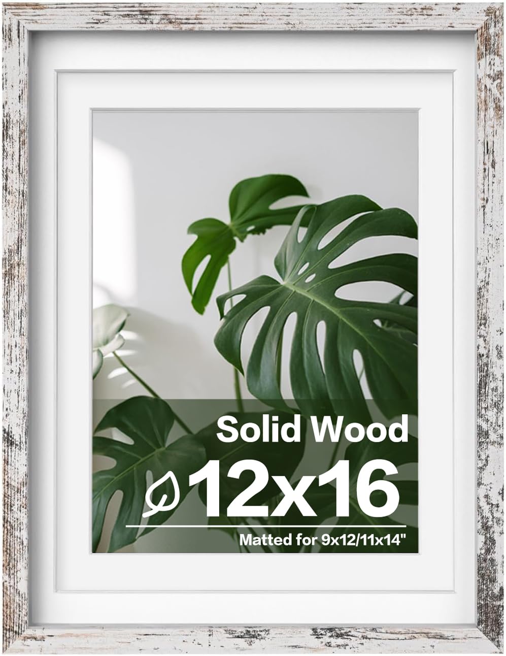 Egofine 11x14 Picture Frame Made of Solid Wood Covered by Plexiglass, Display Pictures 5x7/8x10 with Mat or 11x14 Without Mat for Table Top Display and Wall Mounting Photo Frame, Navy Blue