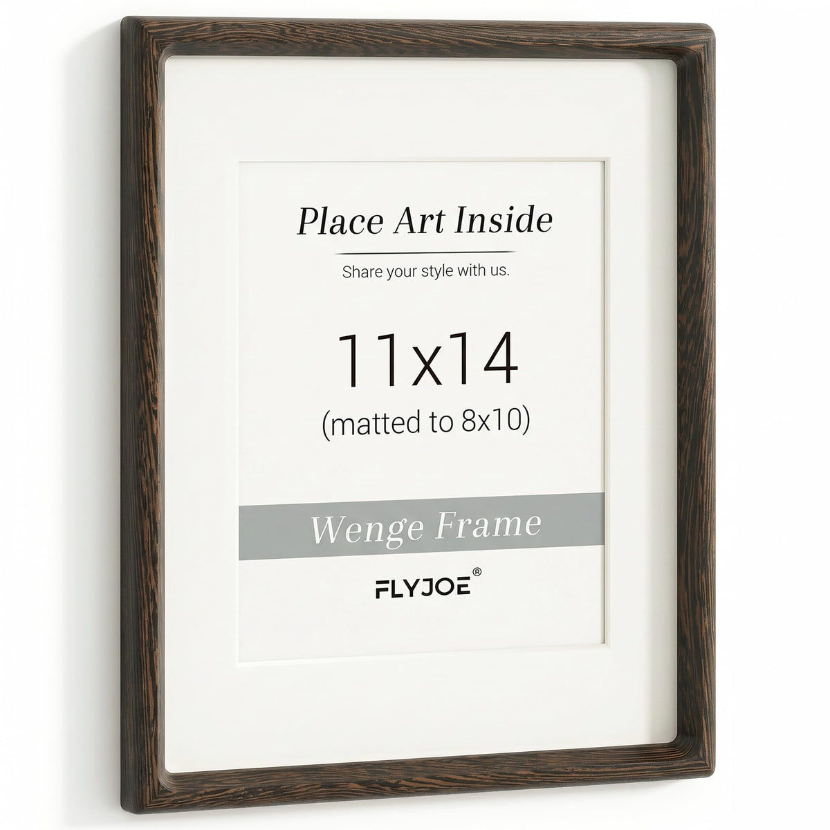 Picture Frame, USA-Sourced Hardwood Photo Frame, Walnut, 5x7