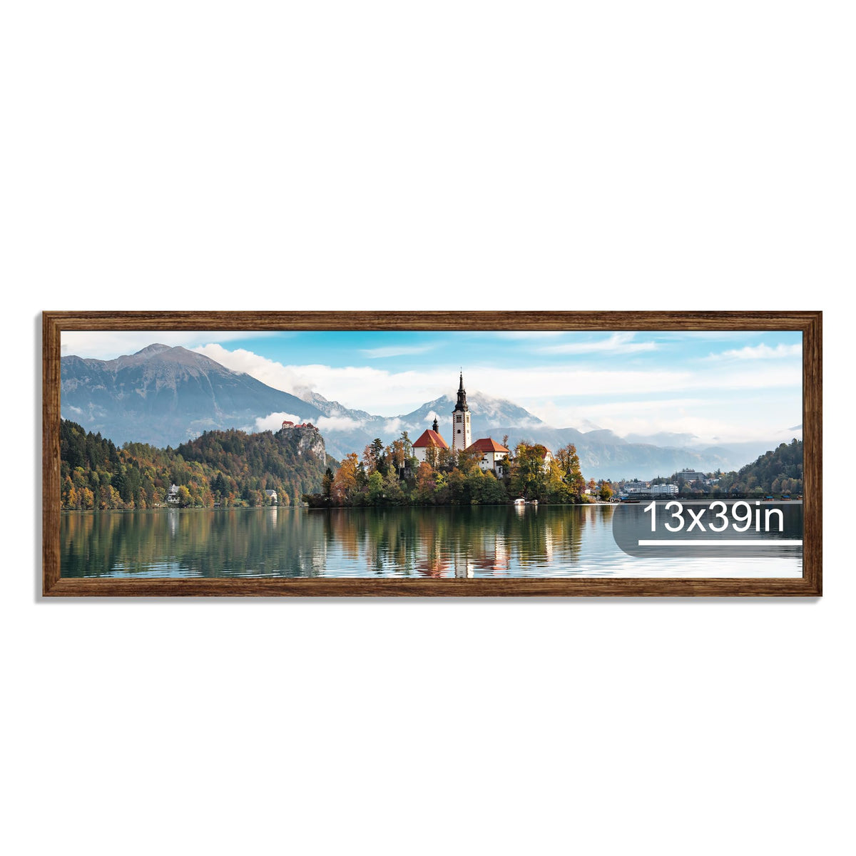 Hongkee 4x6 Picture Frame with Real Glass Wood Frame, 1 Pack (Mat 3.5x5)
