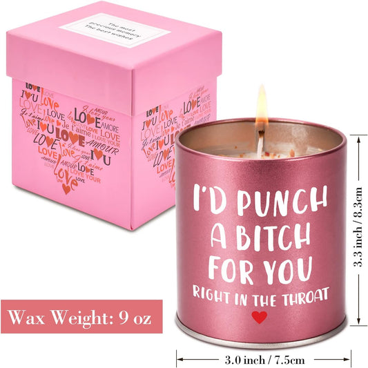 Christmas Birthday Sister Gifts for Women Her Funny Scented Candle