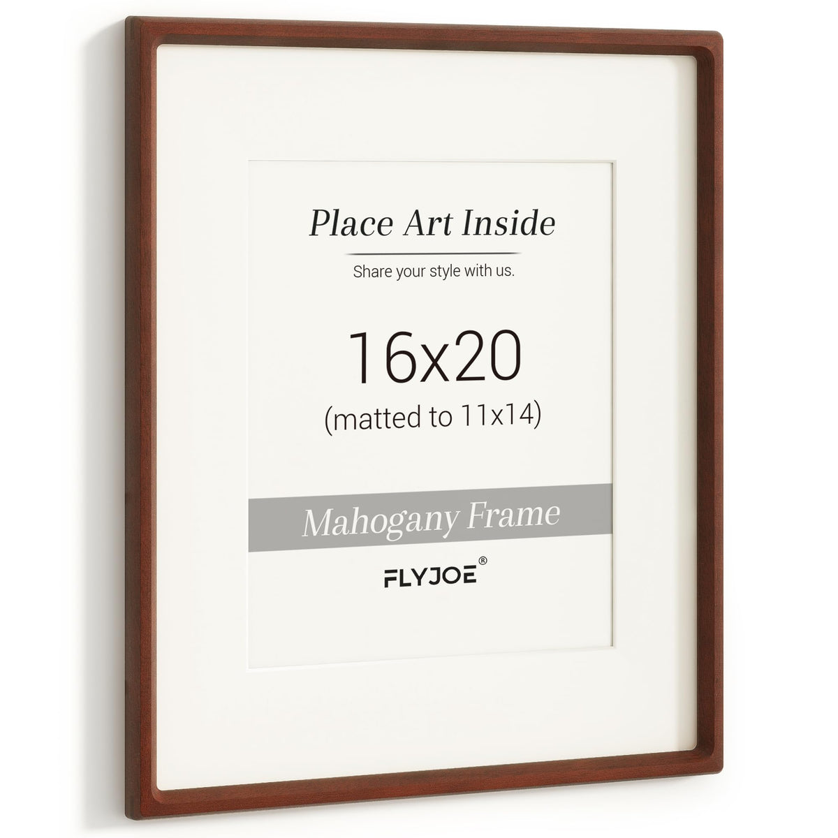 Picture Frame, USA-Sourced Hardwood Photo Frame, Walnut, 5x7
