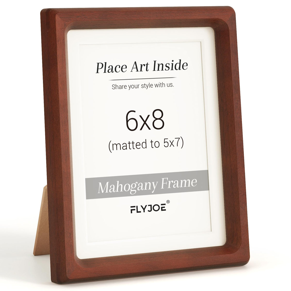 Picture Frame, USA-Sourced Hardwood Photo Frame, Walnut, 5x7
