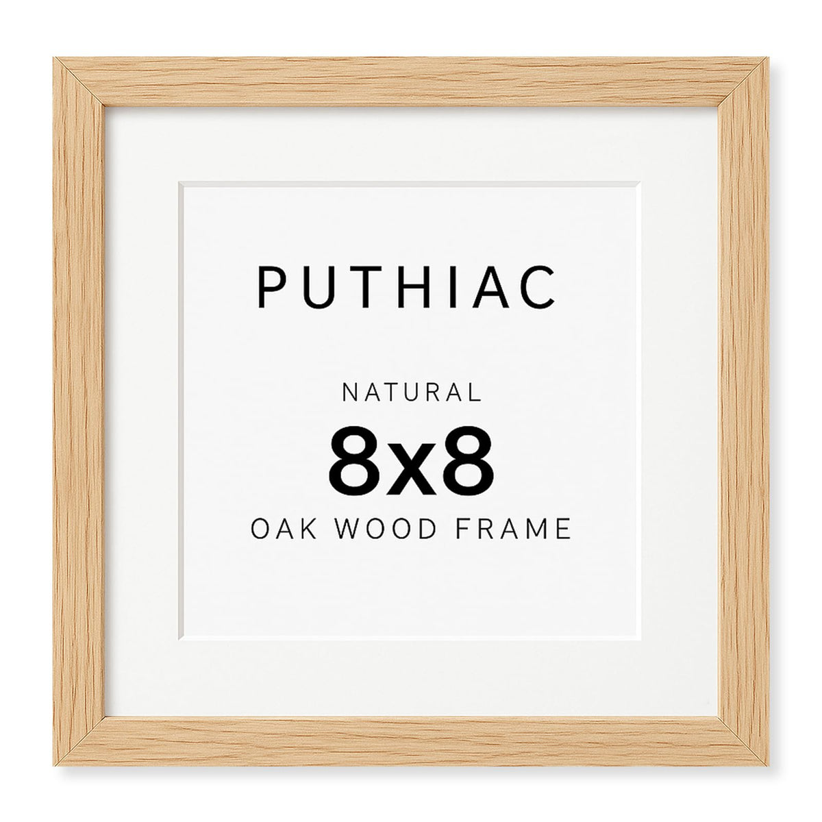 puthiac 11x14 Solid Oak Wood Picture Frame, Natural Oak, 1 Pack