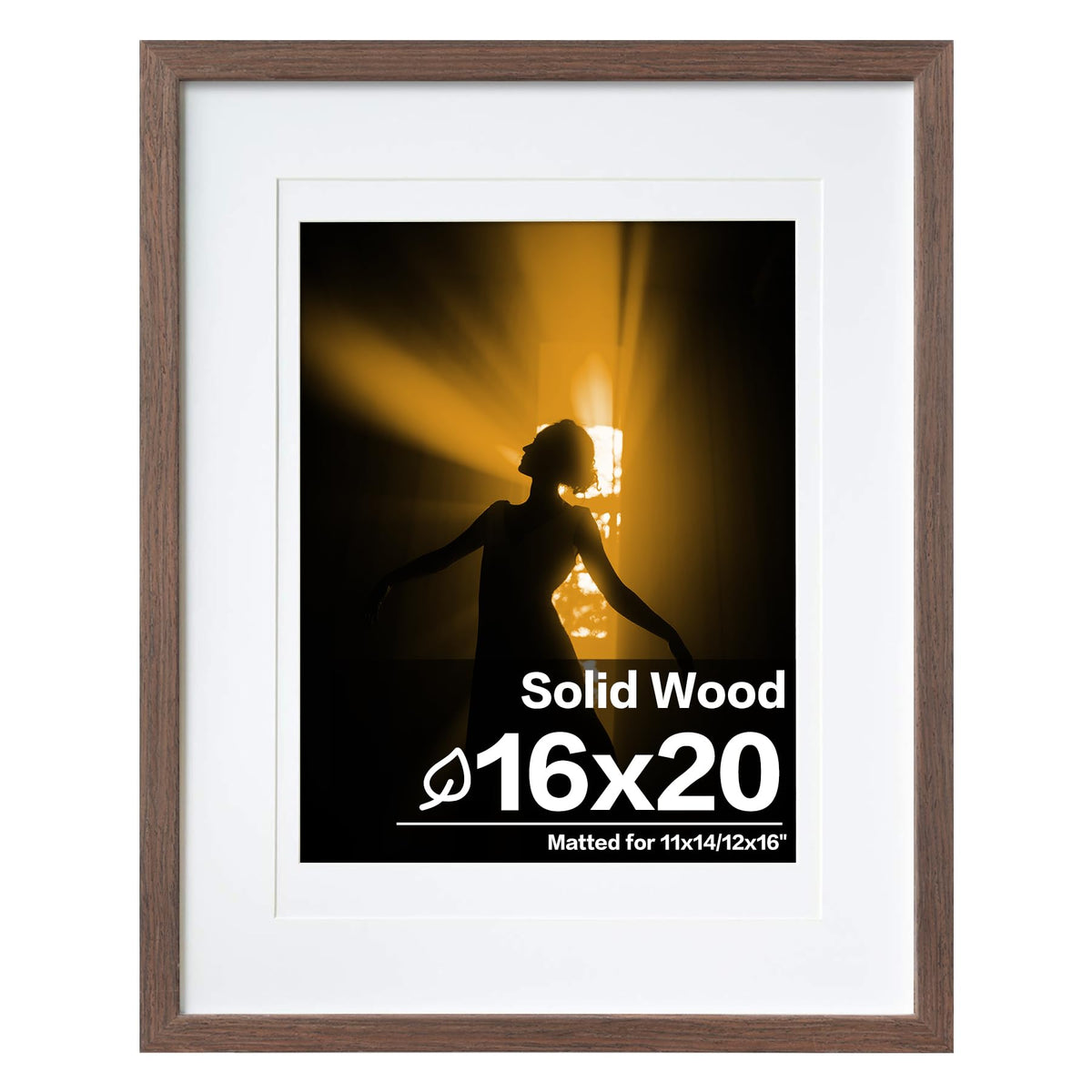 Egofine 11x14 Picture Frame Made of Solid Wood Covered by Plexiglass, Display Pictures 5x7/8x10 with Mat or 11x14 Without Mat for Table Top Display and Wall Mounting Photo Frame, Navy Blue