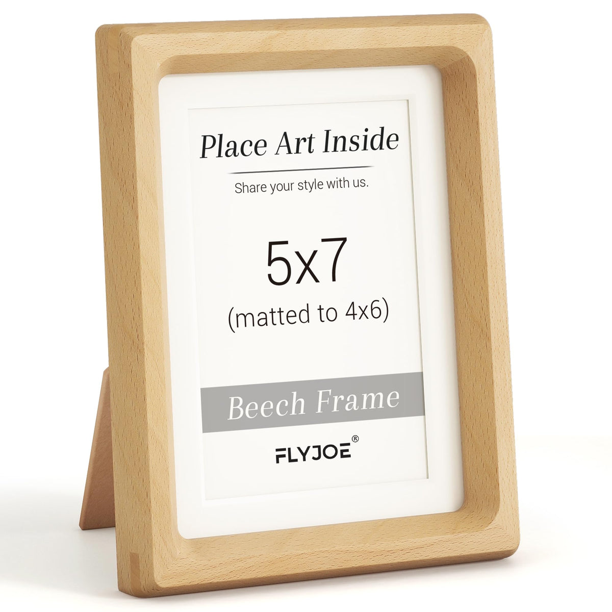 Picture Frame, USA-Sourced Hardwood Photo Frame, Walnut, 5x7