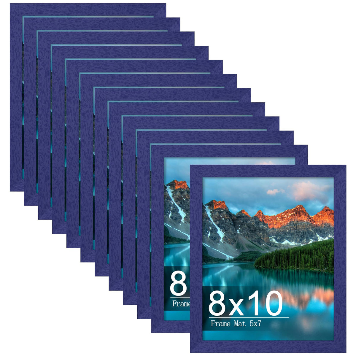Picrit 12x16 Picture Frame Set of 12, Modern Gallery Wall Frames, Black