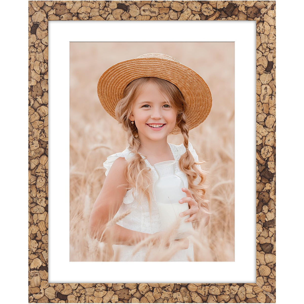 4x6 Picture Frame Wood 4x6 Frame for Wall and Tabletop Vintage Brown