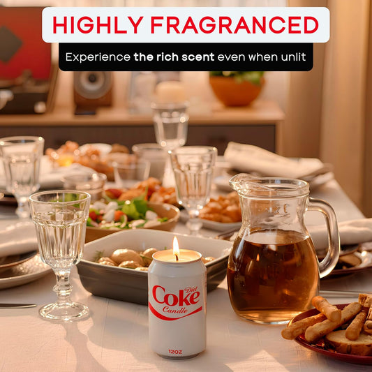 Diet Candle - Smells Like the Real Soda - Soy Funny Candles Merch Gifts